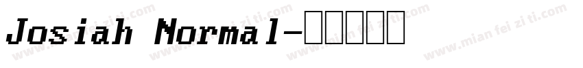 Josiah Normal字体转换